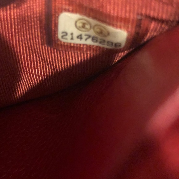 Chanel Bag Wallet On Chain in Red Caviar Leather Crossbody Silver Hardware - Picture 9 of 9